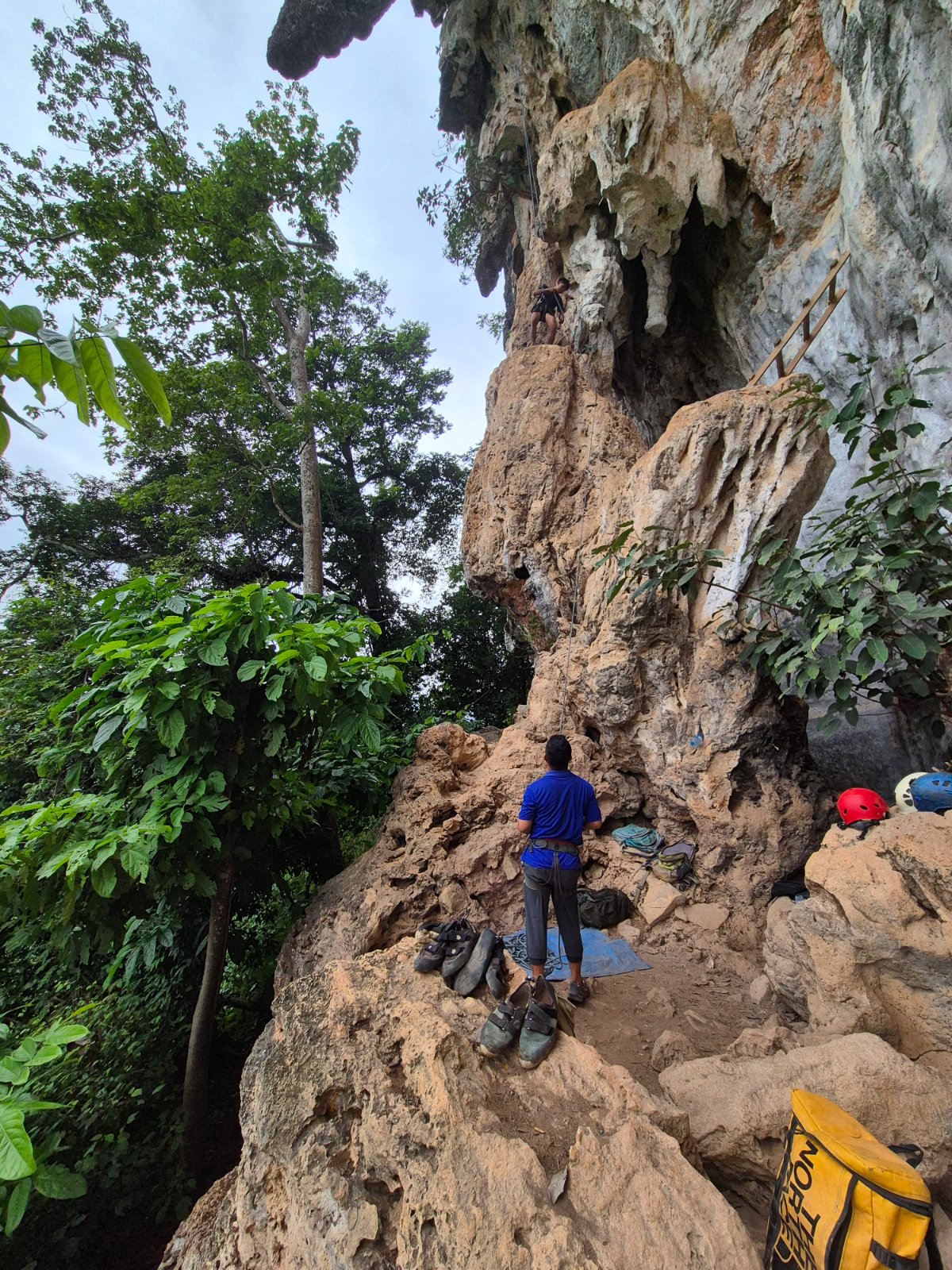 Rock Climbing in Vang Vieng: A Safe First Climb with Adam's Climbing School