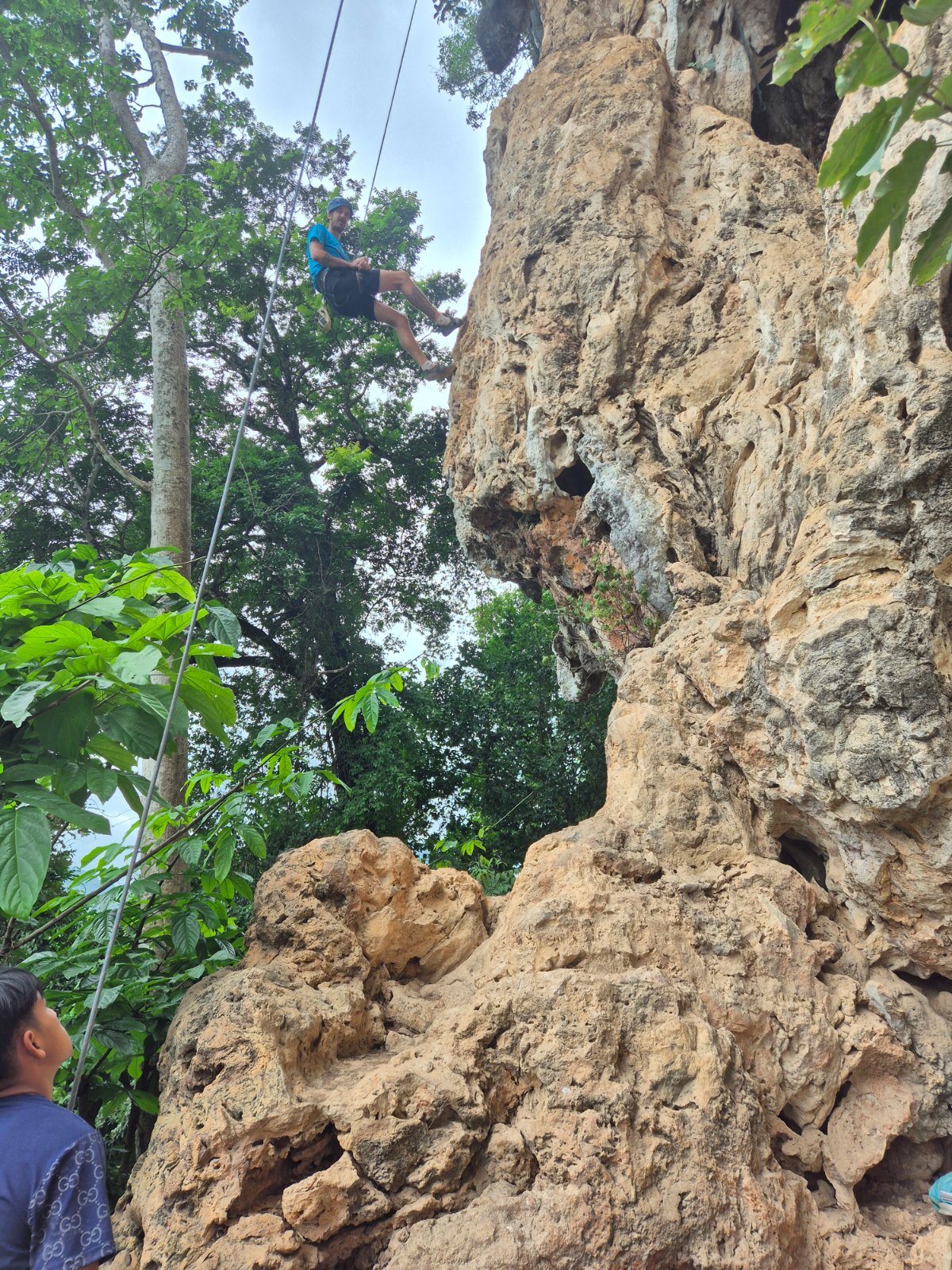 Rock Climbing in Vang Vieng: A Safe First Climb with Adam's Climbing School
